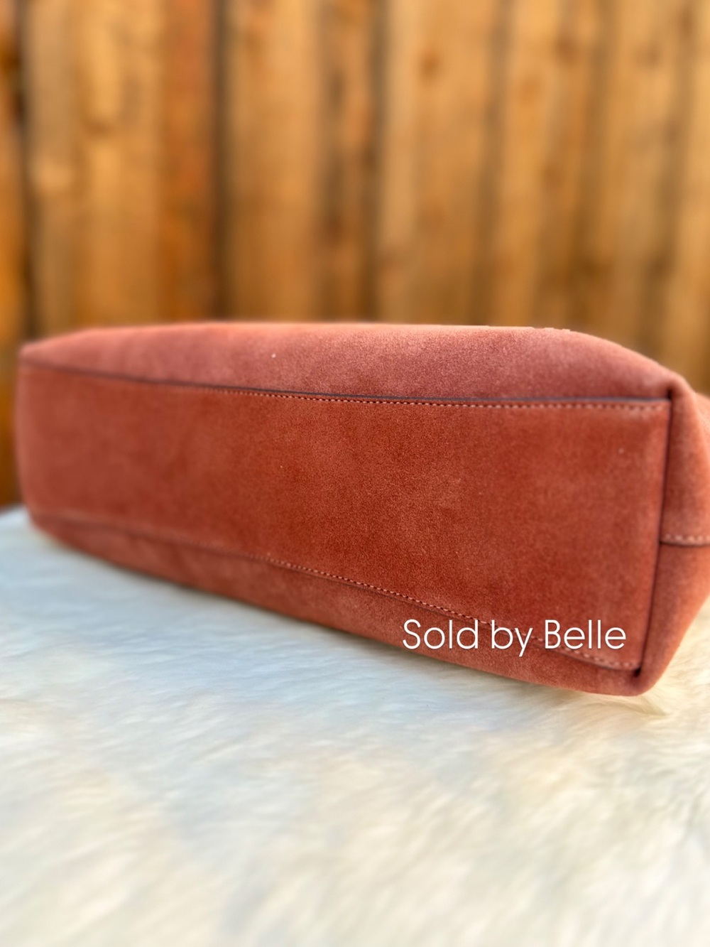 NWT Coach Suede Clay Brooklyn 34 - Picture 3 of 5